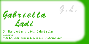 gabriella ladi business card